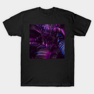 Minimal Colorful Abstract Leaf Pattern T-Shirt